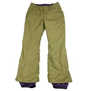 Burton Dryride Snow Pants Women S Olive Bootcut Ski Insulated Snowboard